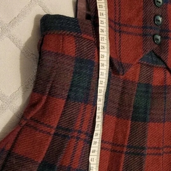 Cobra Wool Mixture Made In Ireland Tartan Plaid Pleated Girls Jumper Dress - Picture 7 of 12